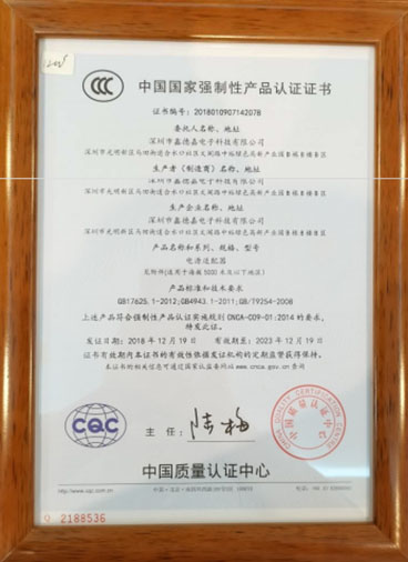 CCC-certificate
